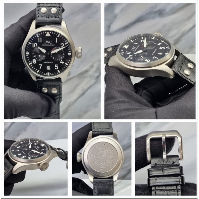 jam tangan pria IWC automatic body stainless strap kulit