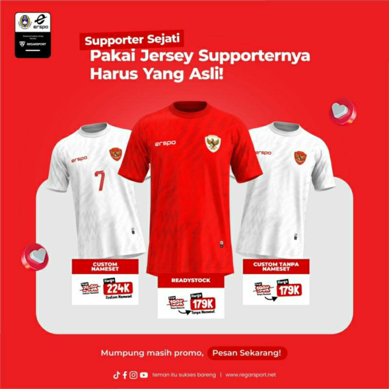 jersey timnas original regarsport