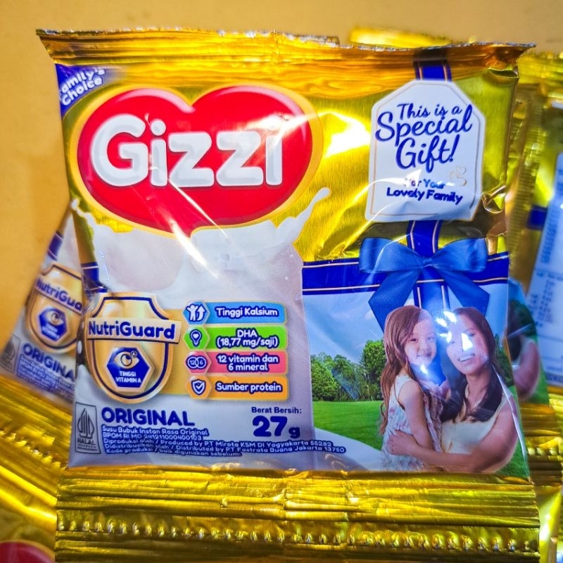 

SUSU BUBUK PLAIN GIZZI 27G ISI 12 PCS