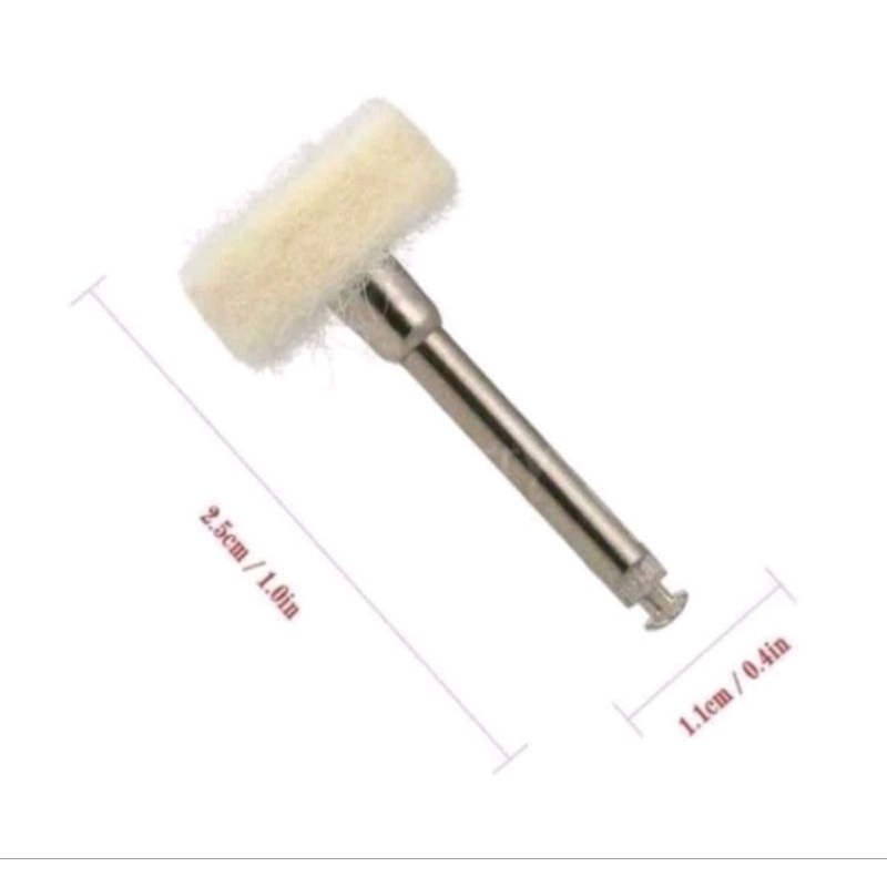 Dental Bur Bulu Domba Contra Angle Polishing wheel