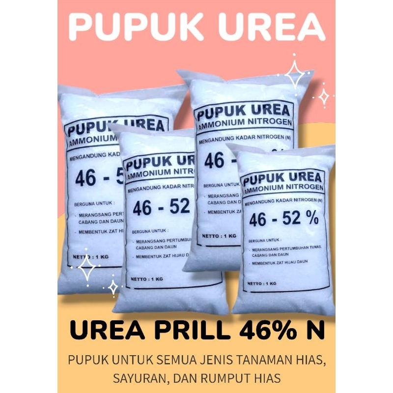 NITREA PUPUK UREA urea prill 46%N pupuk untuk semua jenis tanaman, pupuk buah,pupuk daun, pupuk sayu