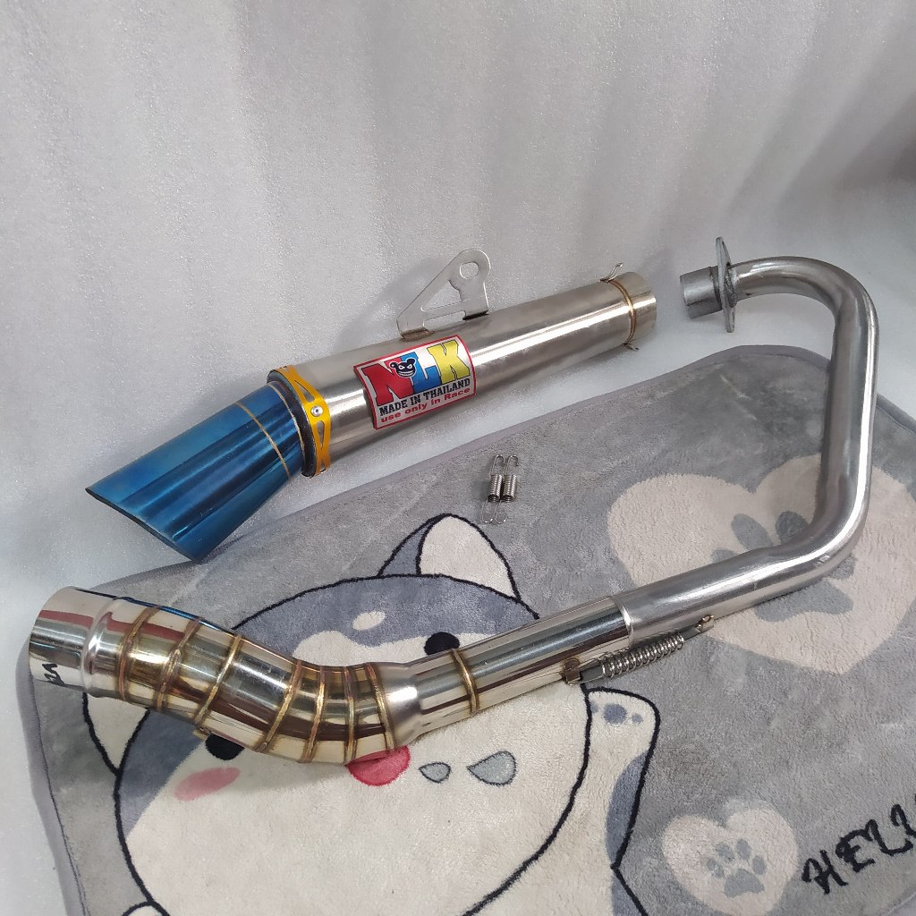 Canister Nlk conical exhaust open Spec 1set big elbow for Raider 150 fi carb bajaj CT 125 tmx 125 15