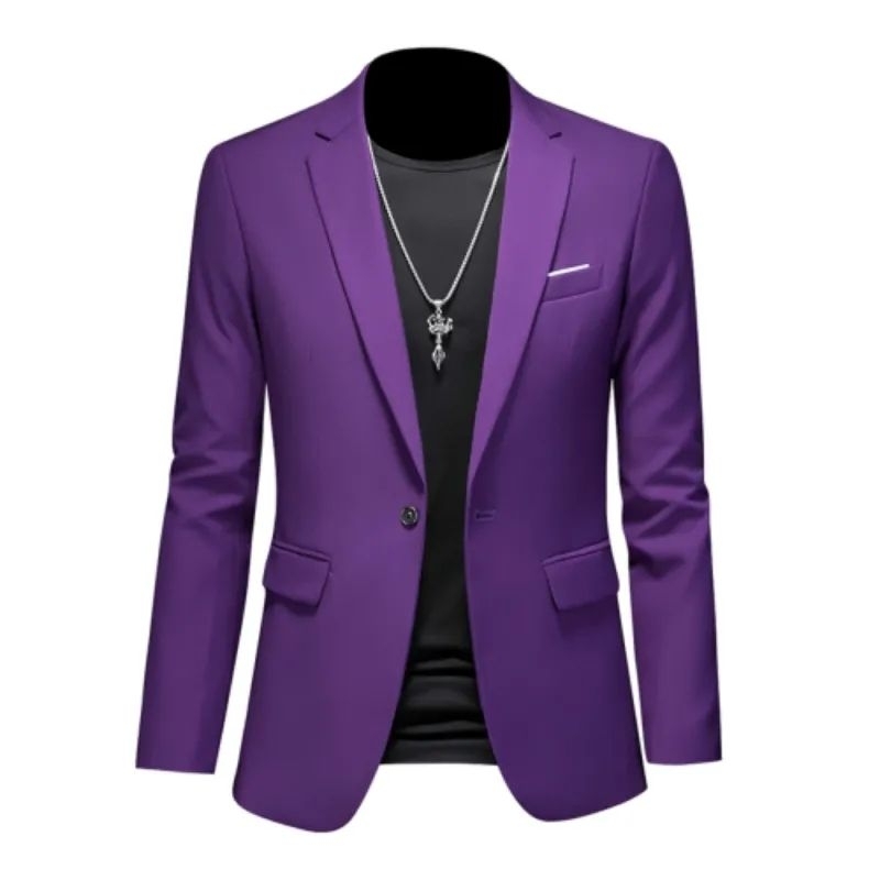 TERBARU Jas / blazer pria / Jas pria hitam / abu / nevy / ungu / putih / biru / hijau / Slim fit