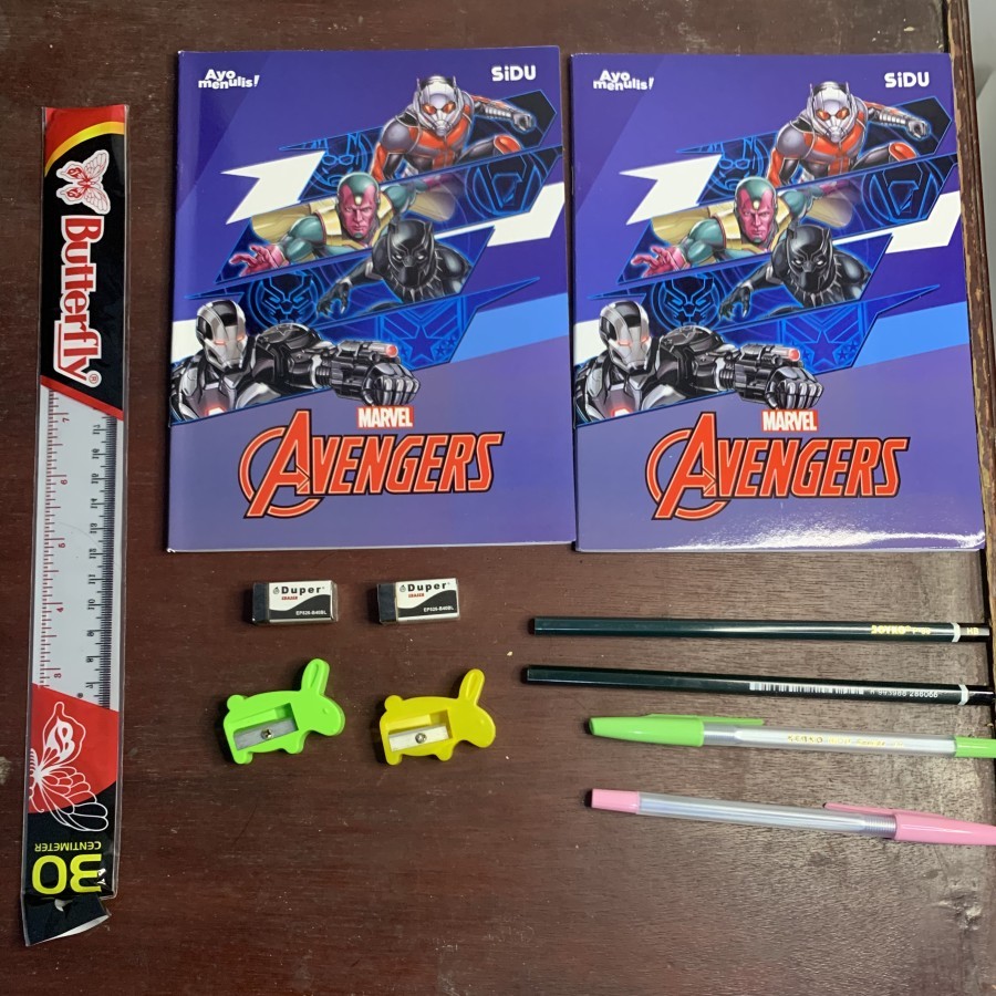 

Paket Buku Tulis Sidu 38 Lembar Avengers