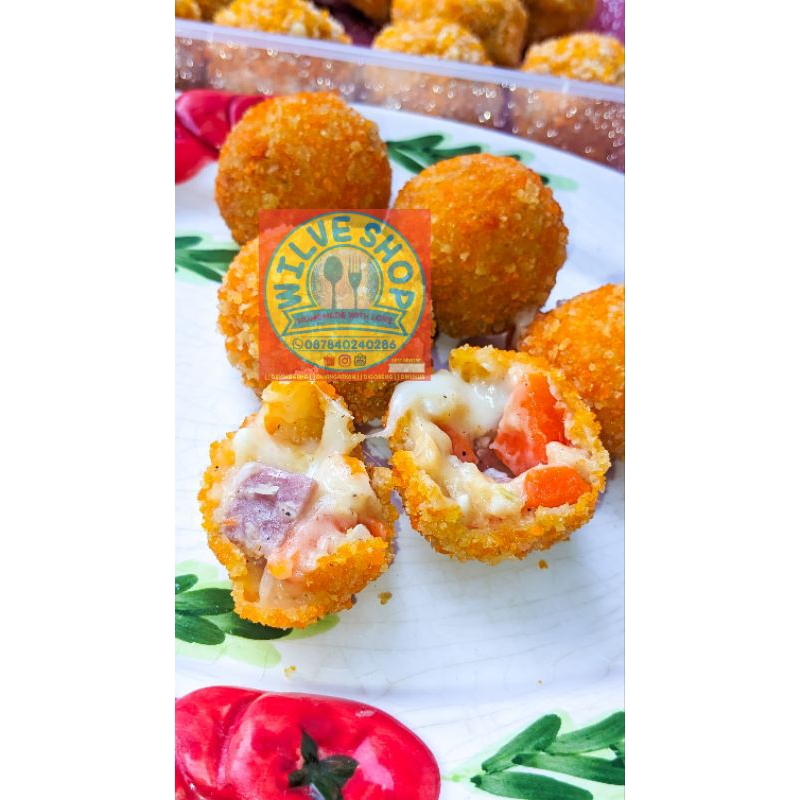 

Bitterballen SmokeBeef Mozarella DoubleCheese atau BrulleBomb SmokeBeef Mozarella DoubleCheese isi 10pcs