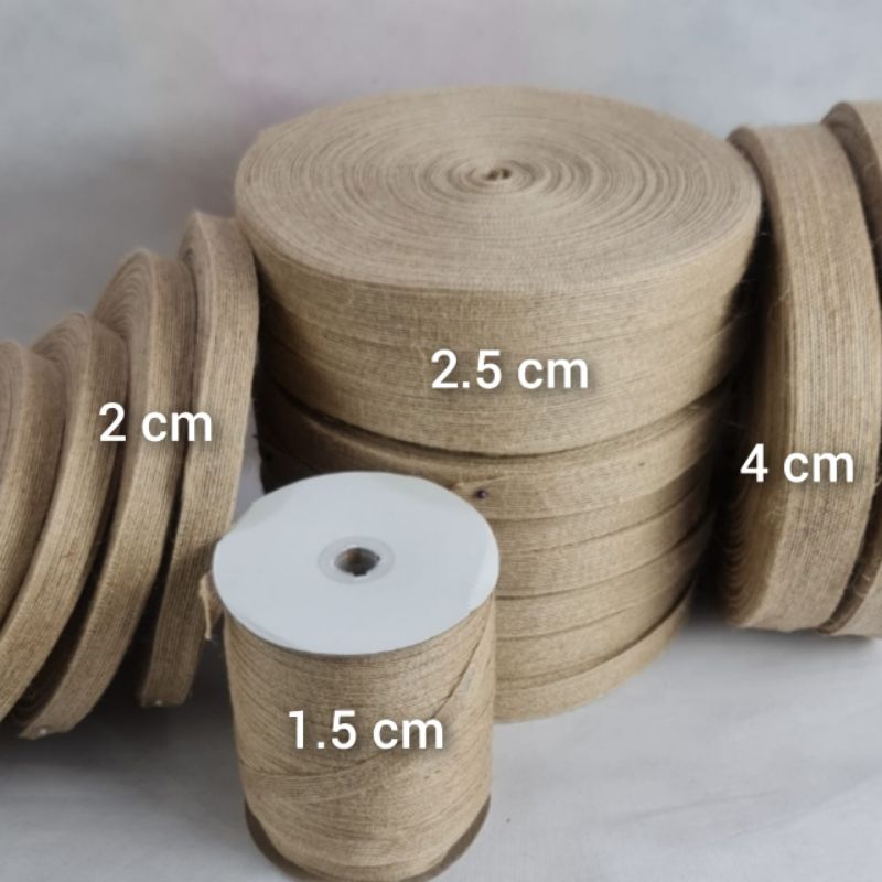 

1 yard - Pita Goni Coklat/Yute /Burlap Ribbon / Hessian / Bahan Dekor