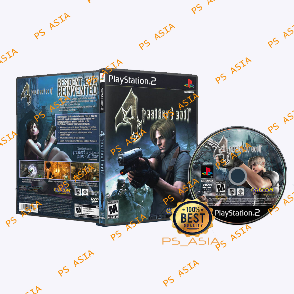 Kaset Ps 2 Resident Evil 4 - Resident Evil 4 Mod - Resident Evil Outbreak -Resident Evil Dead Aim