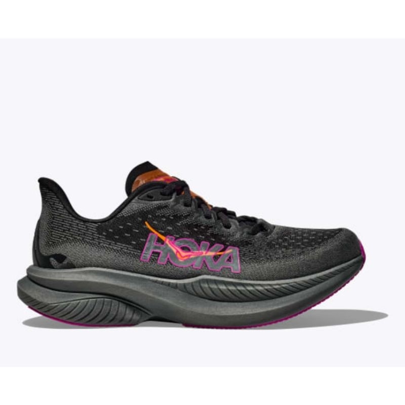 Hoka Mach 6 Womens Road Running Shoes - Black / Fuchsia