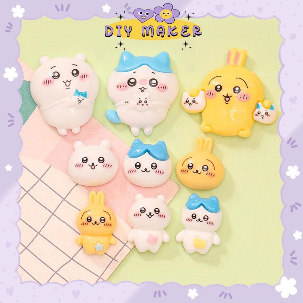 

DM Resin Clay 3D Stiker Karakter Lucu Buat Dekor DIY Gantungan Kunci Casing Sticker Chiikawa 3D-021