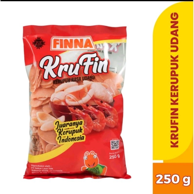 

❤️nita. id❤️ FINNA KRUPUK KRUFIN RASA UDANG DAN BAWANG 250GR