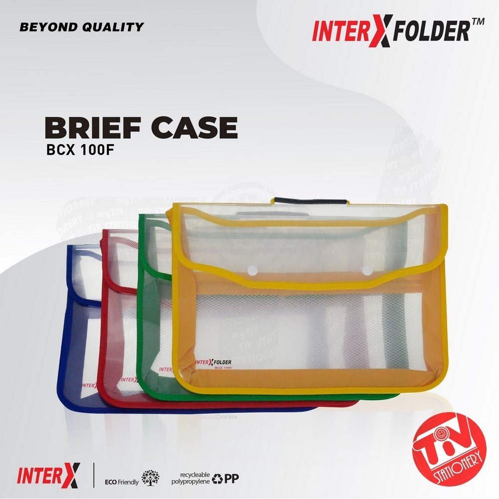 

Tas Kancing InterX BCX 100F Brief Case F4 / Folio with Handle