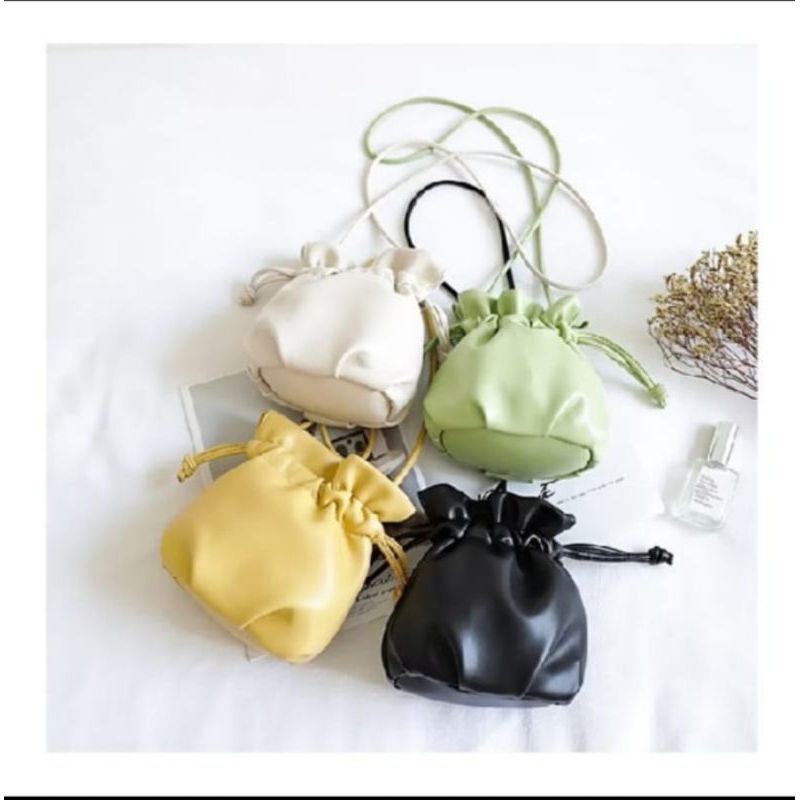 tas wanita BUCKET SERUT || tas wanita serut || tas wanita pearl