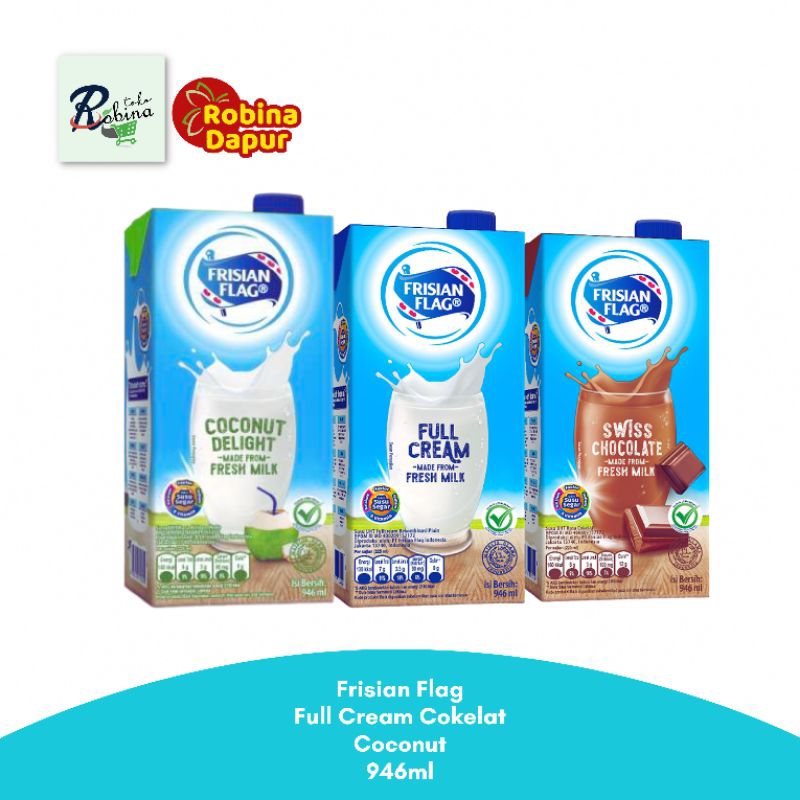 

Frisian Flag Susu Full Cream Cokelat Coconut 946 ml