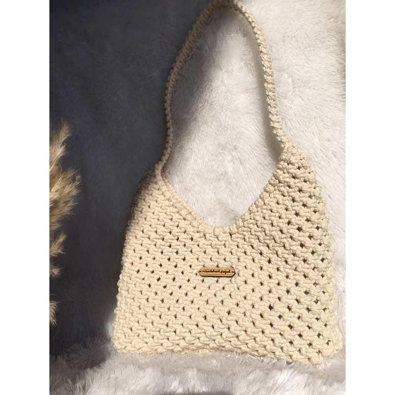 Macrame mini boho bag / handbag macrame