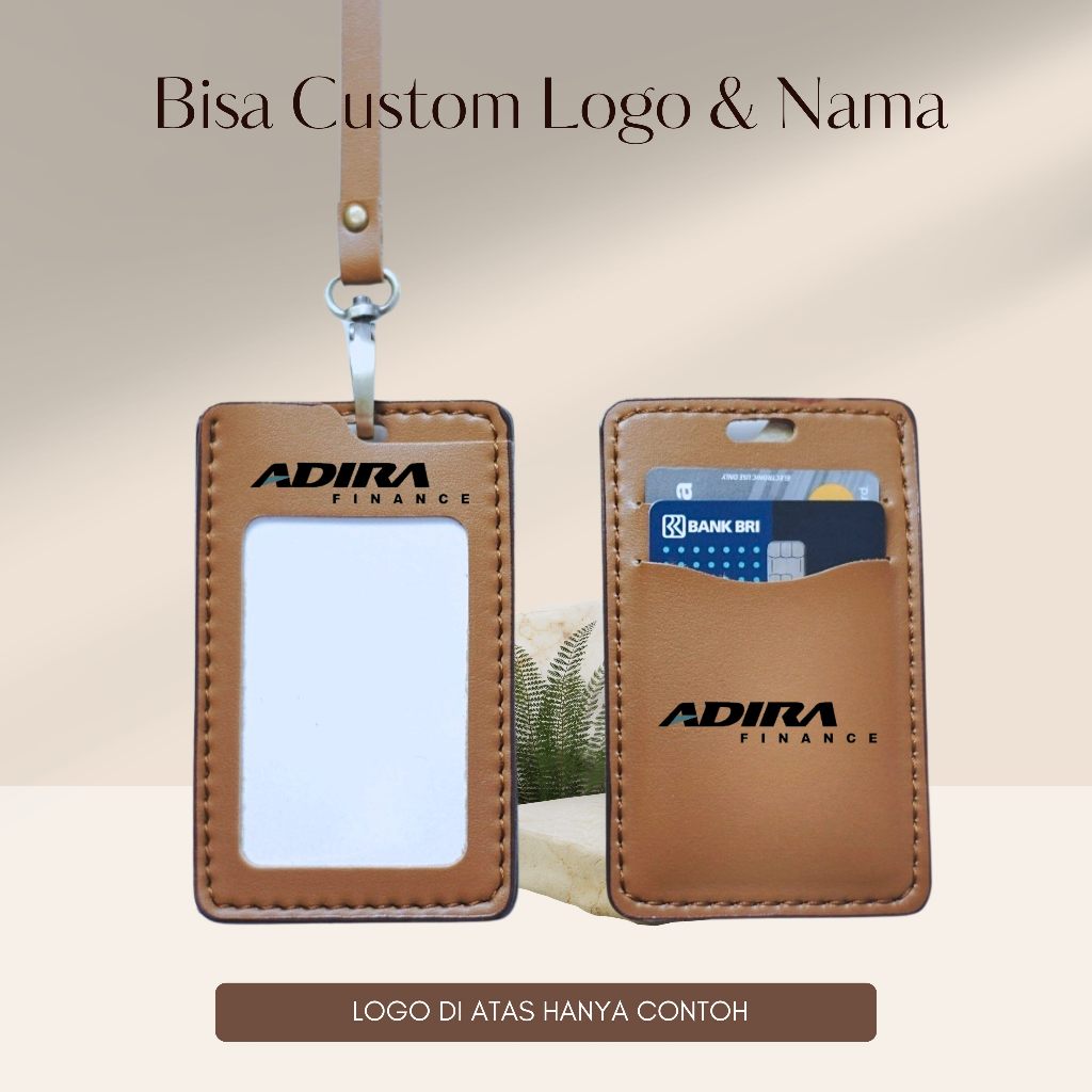 

Nametag id Card tempat kartu pegawai bebas custom logo dan tulisan