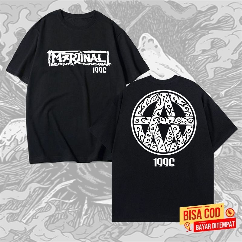 kaos pendek band MARJINAL TATO BUKAN KRIMINAL distro original - kaos pendek punk BAND MARJINAL model