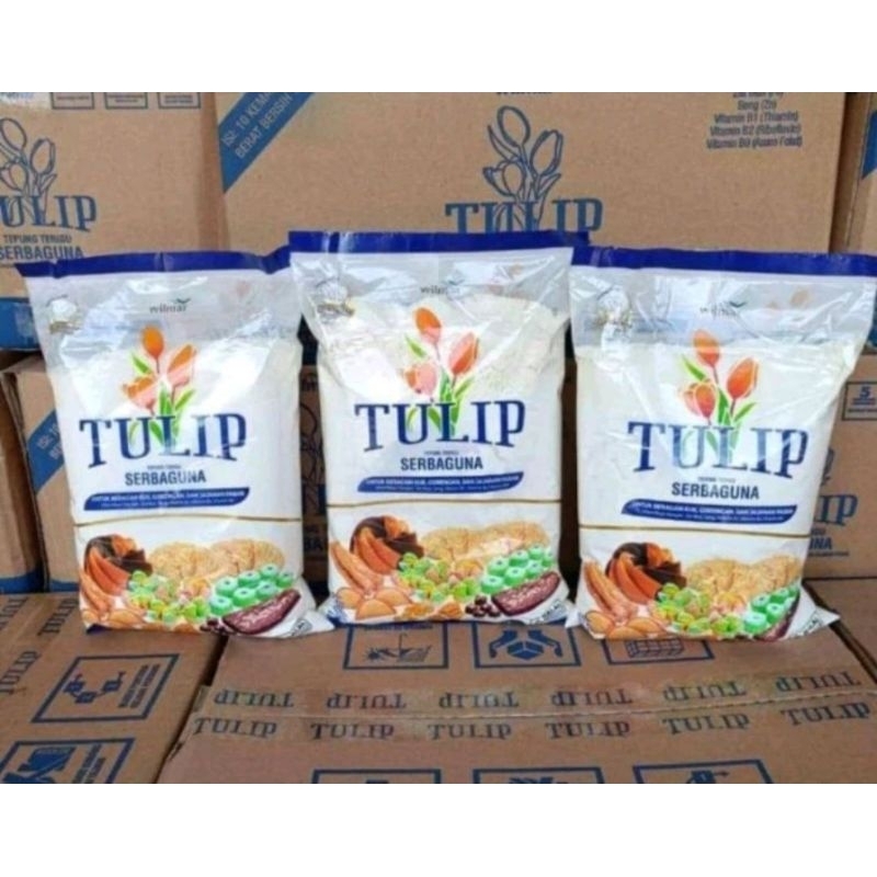 

Tepung terigu serbaguna merk tulip 1kg