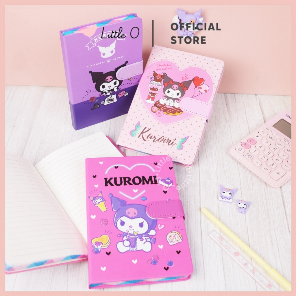 

Cashback 1 A5 Notebook Cinnamorol Kuromi Sanrio Diary Magnetic Buku Tulis Buku Bergaris Notes Buku Catatan