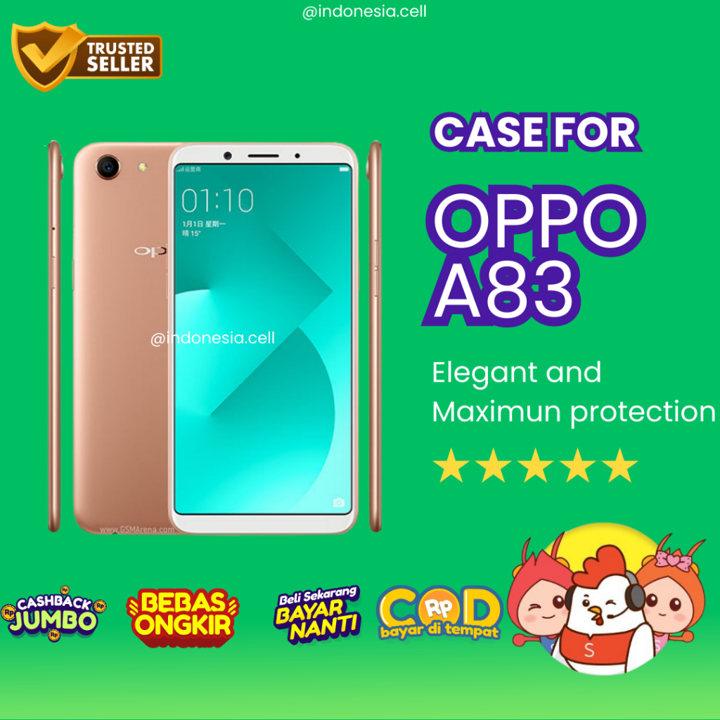 CASE OPPO A83 / KESING OPPO A83 / CASE AIRBAG / CASE BENING CASE HITAM OPPO A83 / ANTICRACK OPPO A83