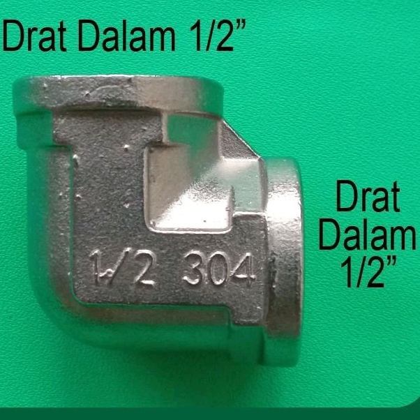 Knee Drat Dalam Stainless 1/2" Sambungan Knee Drat Dalam 1/2 inch