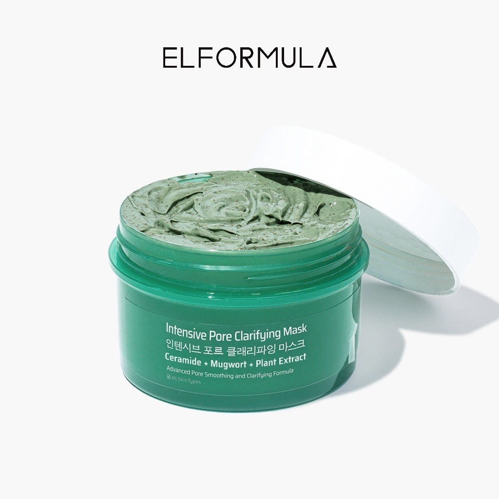 ELFORMULA Intensive Pore Clarifying Mugwort Mask - Clay Mask Mud Mask Acne Pembersih Pori-pori Pores