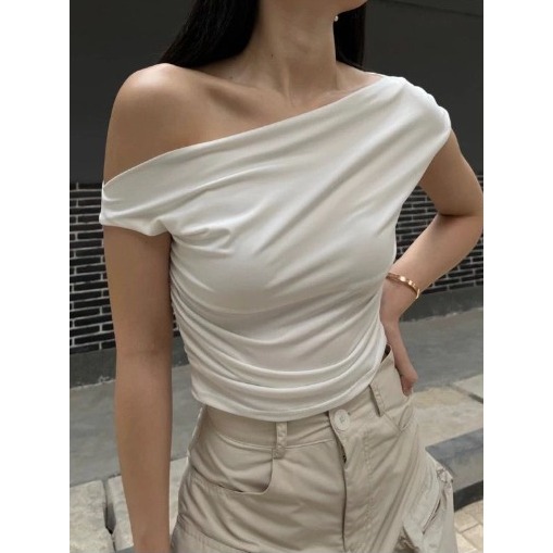 Lenny Crop Top | Crop Top Double Layer | Korean Crop Top Women