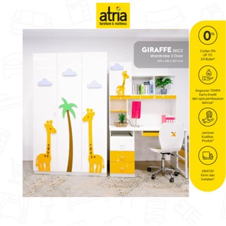 Atria Paket Meja Belajar Dan Lemari Giraffe