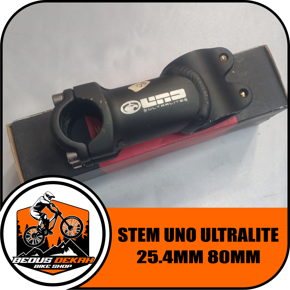 STEM UNO ULTRALITE 25.4 80MM / STEM SEPEDA ROADBIKE MTB
