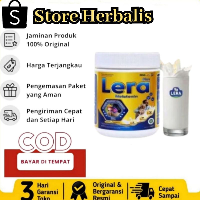 

Lera Melatonin Plus Asli Susu Atasi Susah Tidur / Insomnia Original Herbal