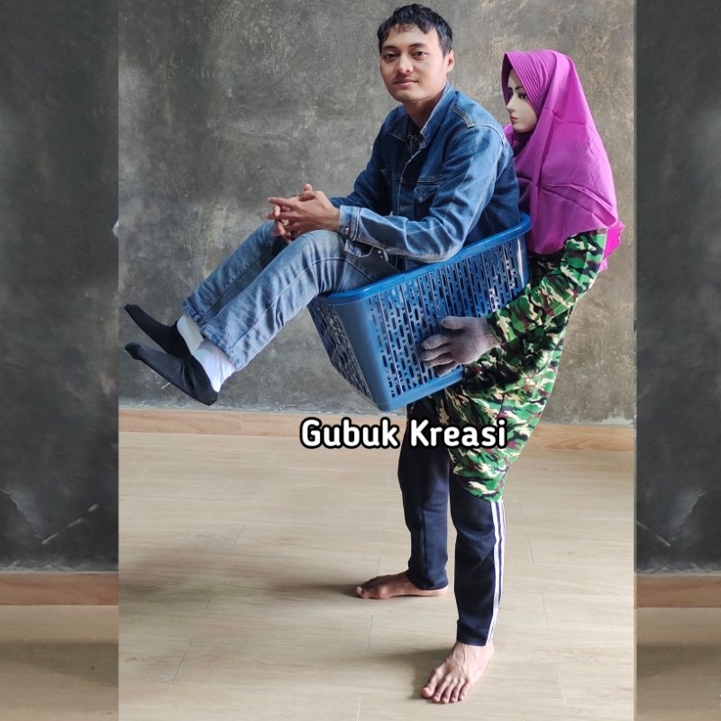Kostum karnaval bopong keranjang cucian~kostum karnaval viral~1 set kostum karnaval~gubuk kreasi