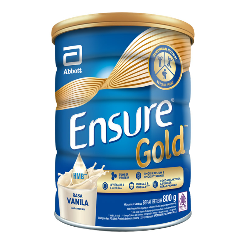 

Ensure Gold Susu Bubuk Nutrisi Dewasa Vanila Kaleng 800 g