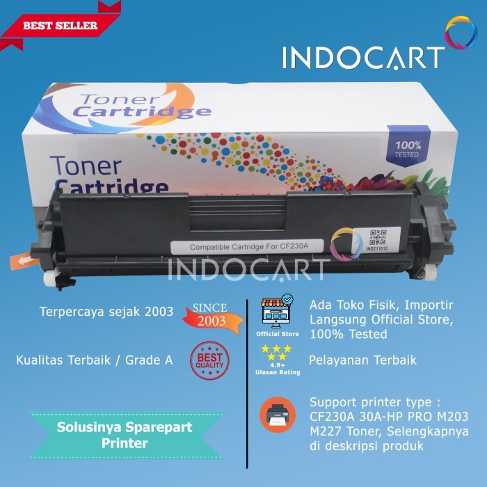 Toner Cartridge Compatible CF230A 30A-Printer HP M203 M227 with New Chip