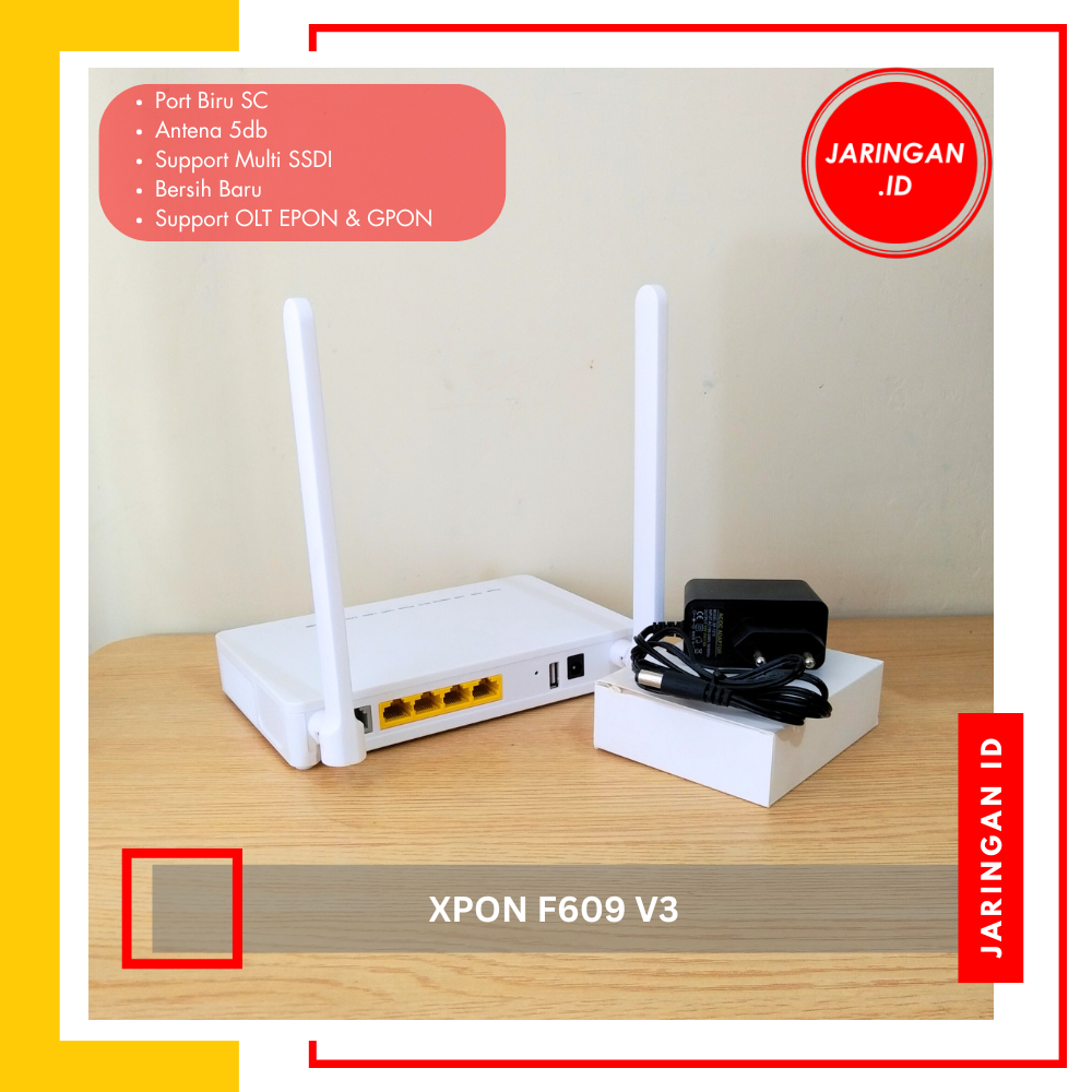 ONT XPON NEW F609 V3 ANTENA 5DB