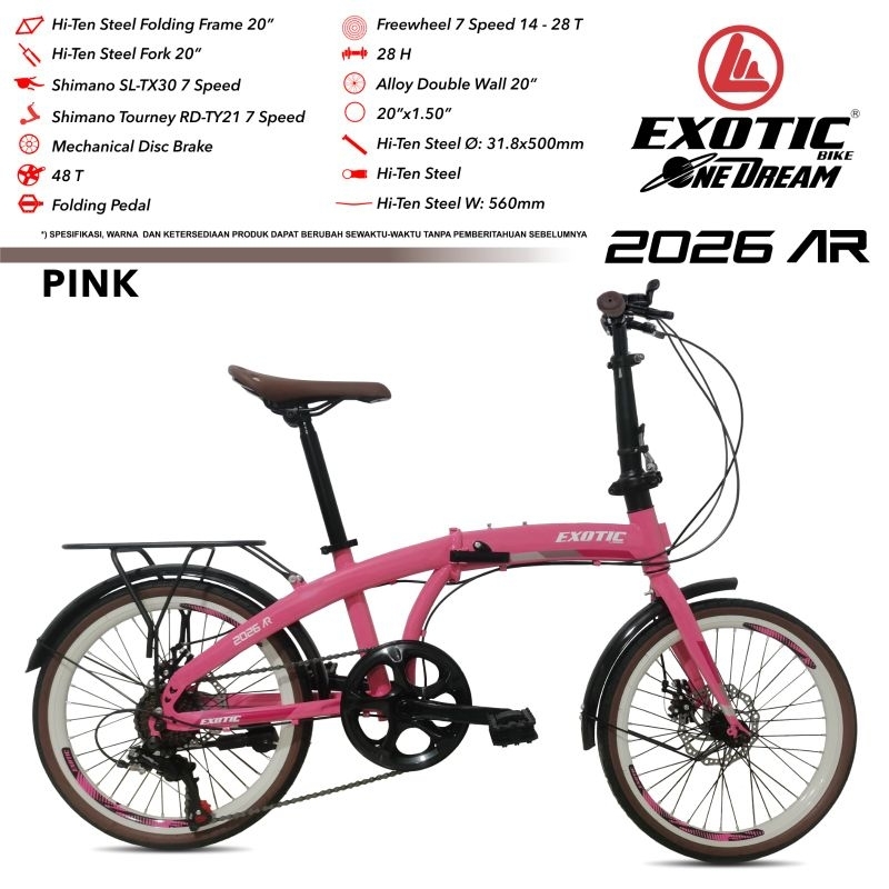 SEPEDA LIPAT EXOTIC 2026 AR UK 20 INCH