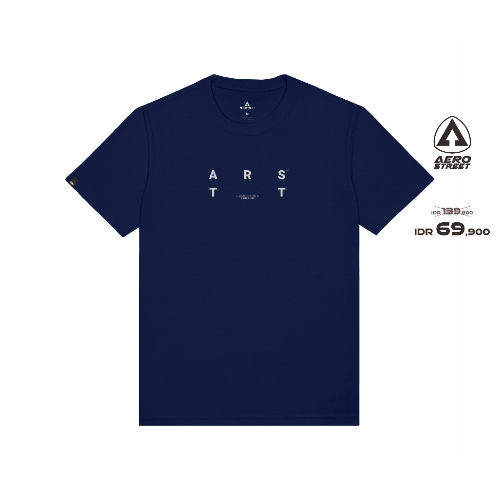 Aerostreet T Shirt Arvid Navy Kaos T Shirt AAAAA