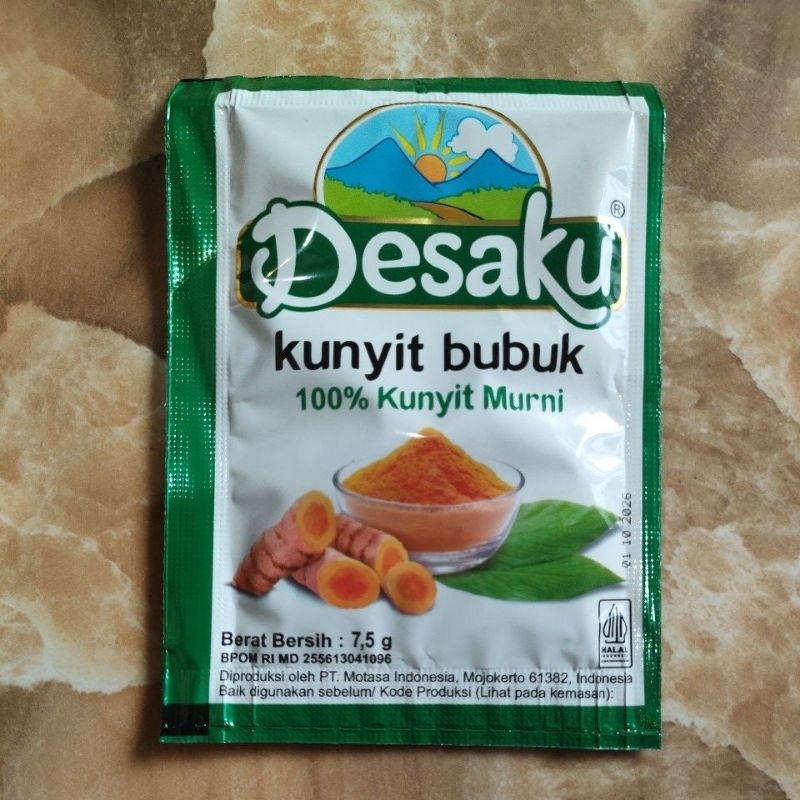 

Kunyit Bubuk Desaku 1 renceng isi 10 sachet