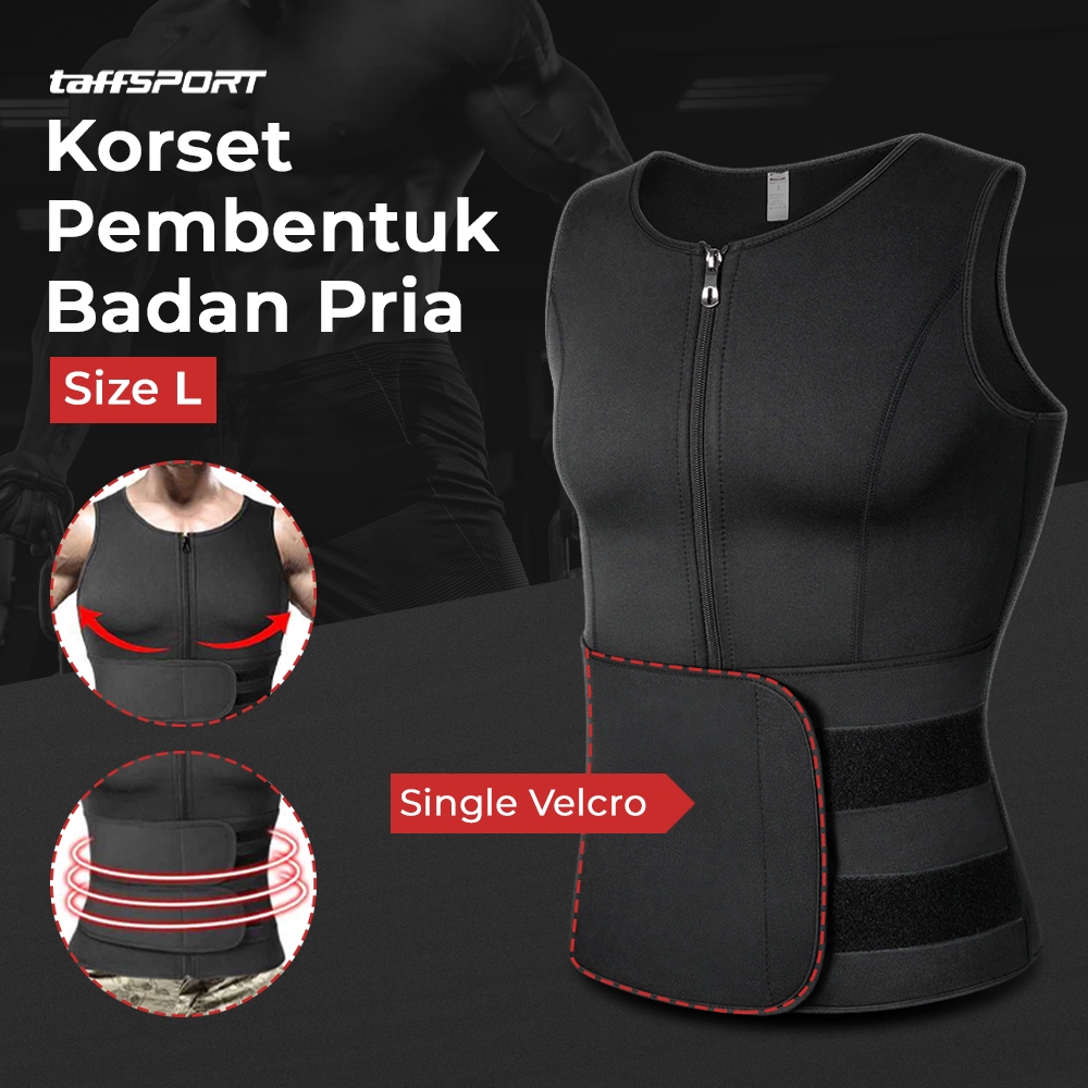 Korset Pembentuk Badan Pria / Korset Pria / Korset Sixpack / Korset Pengecil Perut Bakar lemak