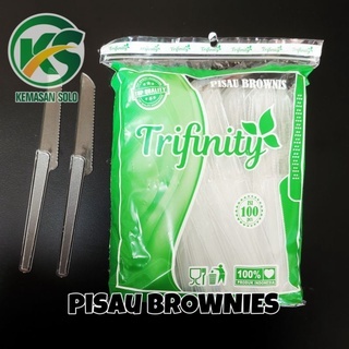 Pisau plastik pisau makan Pisau brownies