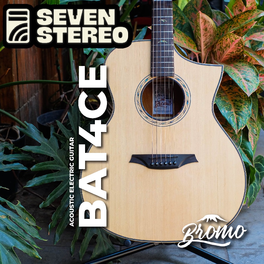 BROMO BAT4CE Solid Top Acoustic Electric Guitar