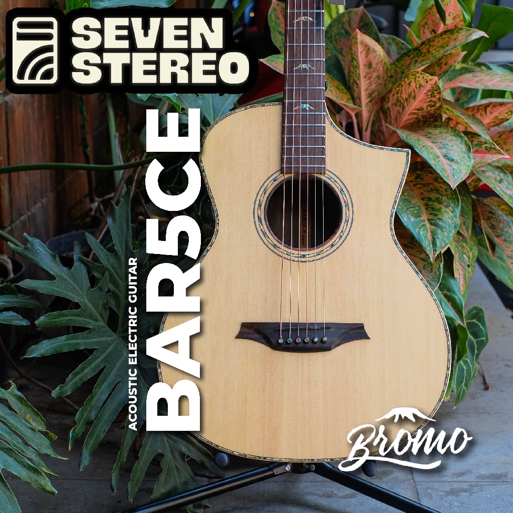 BROMO BAR5CE All Solid Acoustic Electric Guitar