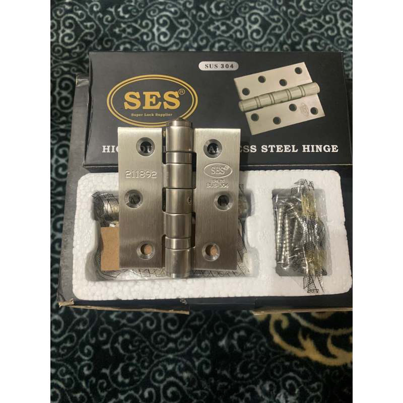 SES Engsel Stainless Steel Ses 3 inch / Engsel Ses Tebak 3 x 2.5 x 3.5 / Engsel Jendela Ses 3 inch S