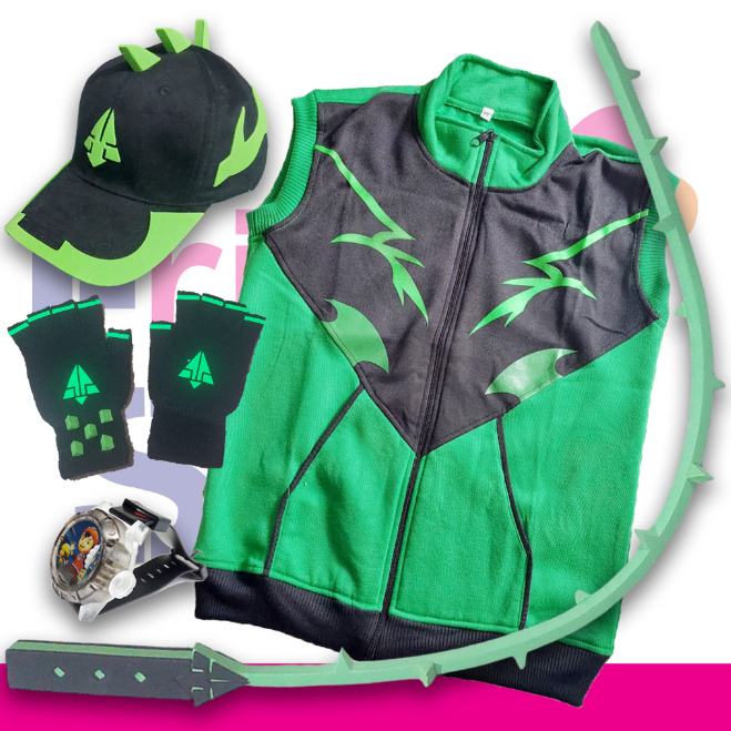 PAKET KOSTUM ANAK BOBOIBOY KUASA DURI / THORN