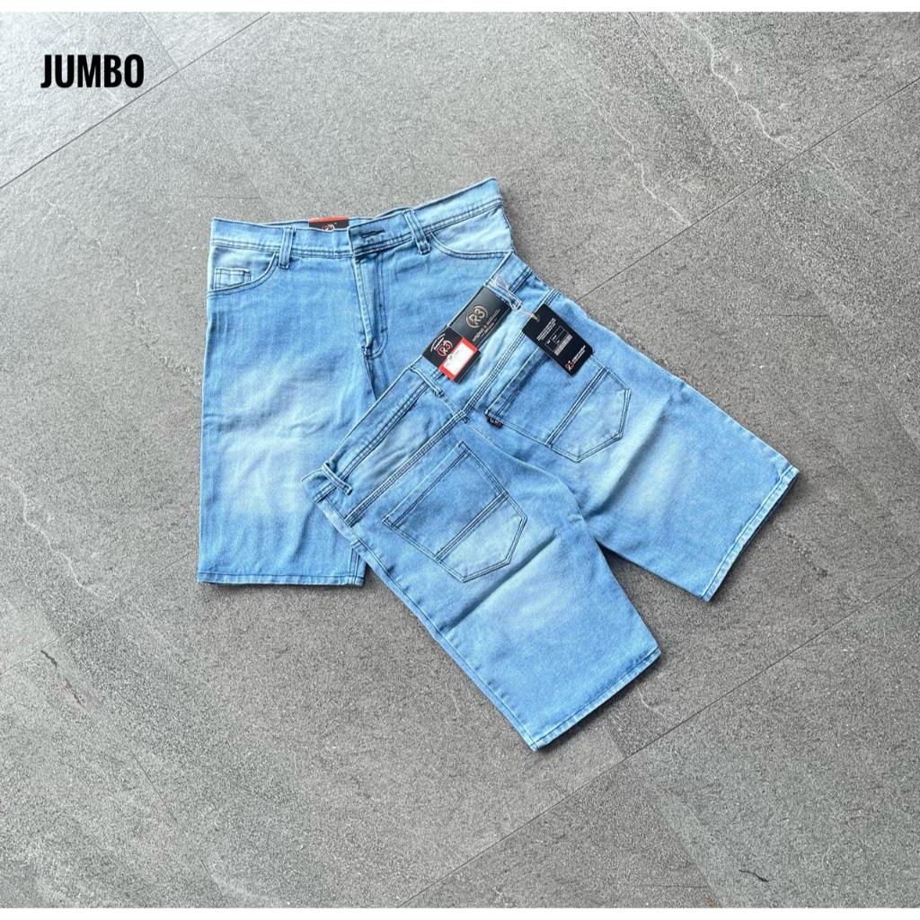 JEANS PENDEK JUMBO MURAH // JEANS PENDEK COWOK // SIZE DEWASA