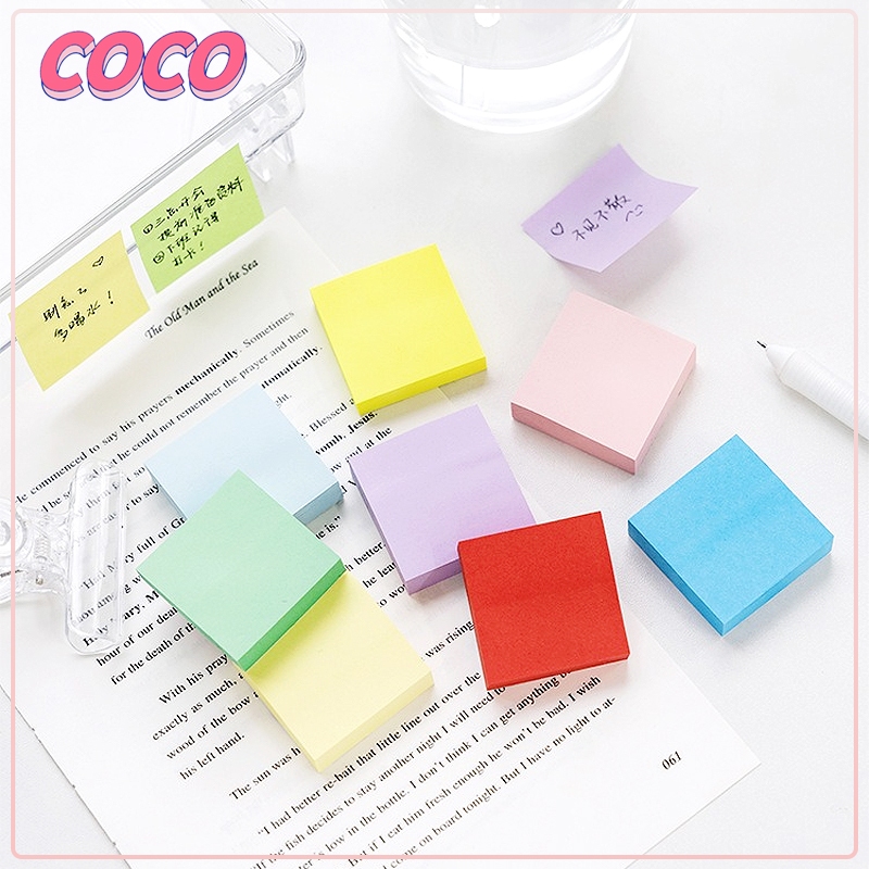 

Catatan mini persegi warna permen / Catatan pesan mini post-it - coco_market