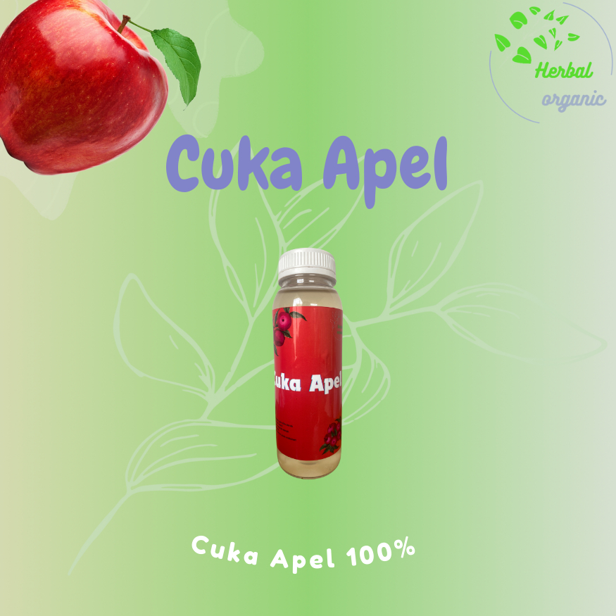 

herbal organic Cuka Apel atau Apple Cider Vinegar. diet detox
