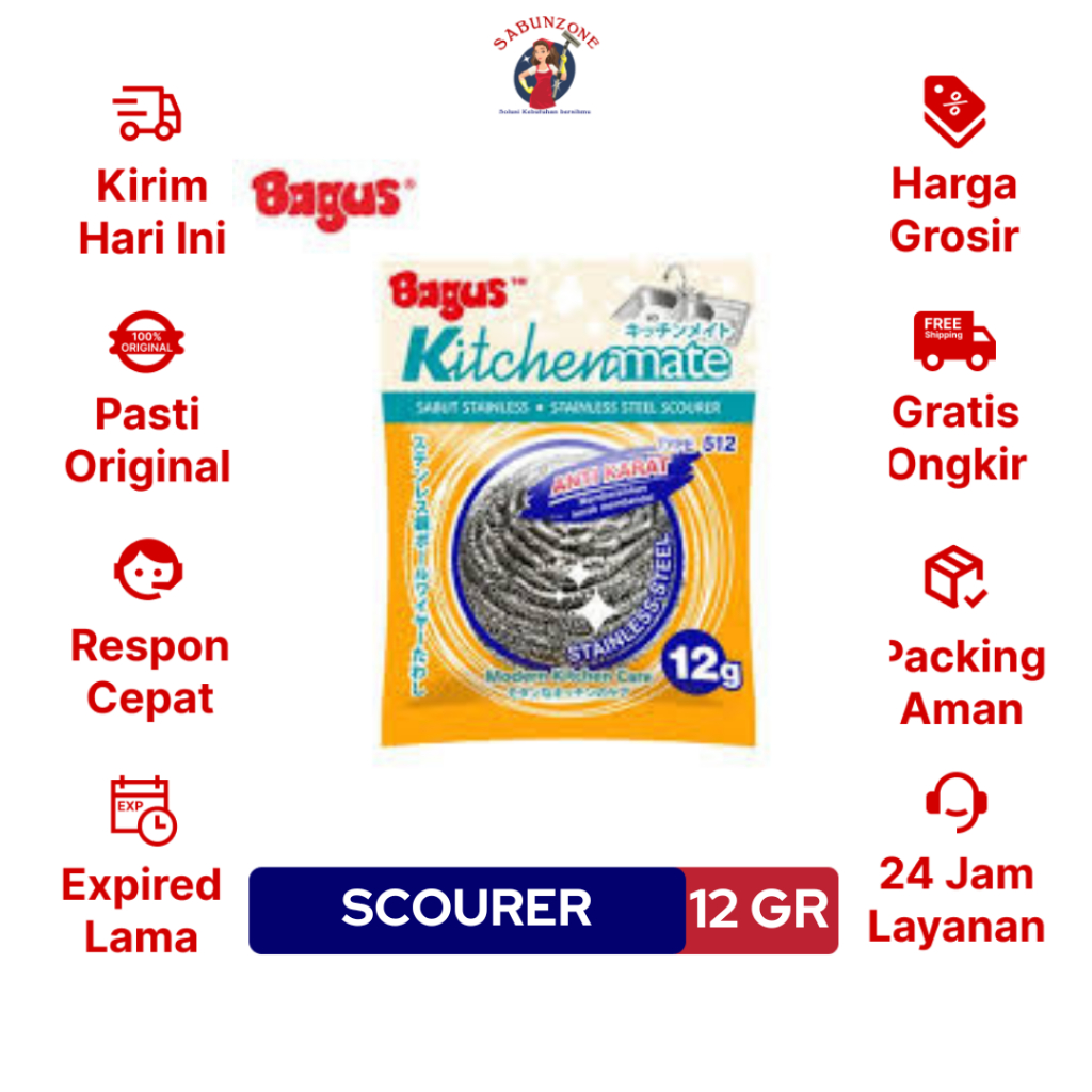 Sabut Kawat Bagus Stainless Scourer isi 1