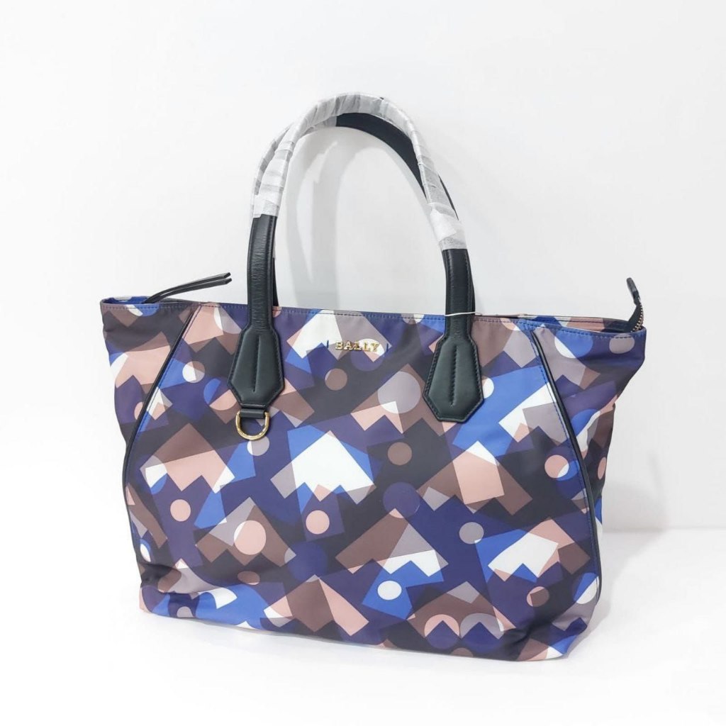 Tas Wanita Bal Calibri Tote Nylon Zipp Navy Multi Original