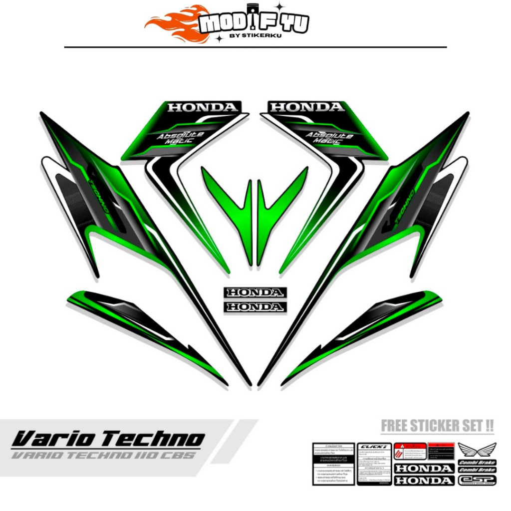 STRIPING VARIO TECHNO 110 CBS / M 12/ VARIO KARBU 110 / VARIO LAMA 110 / STIKER VARIO TECHNO / DECAL