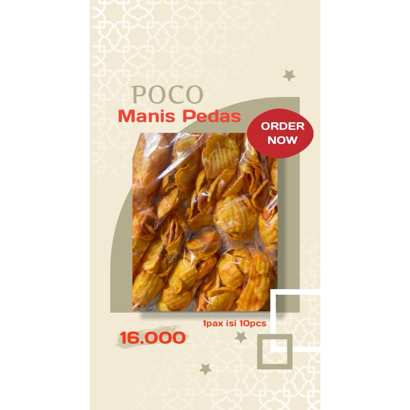 

POCO MANIS PEDAS!! 1 PAX ISI 10bks