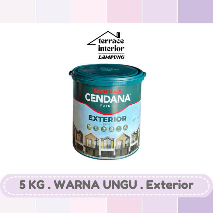 Cat Tembok Mowilex Cendana Exterior Warna Ungu 5kg